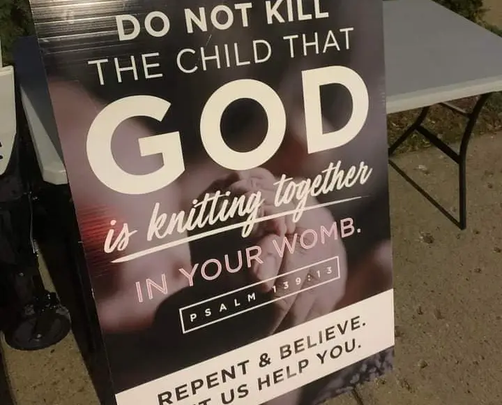 Pro-life sign