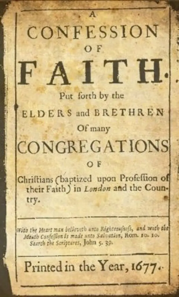 1689 Confession Title Page